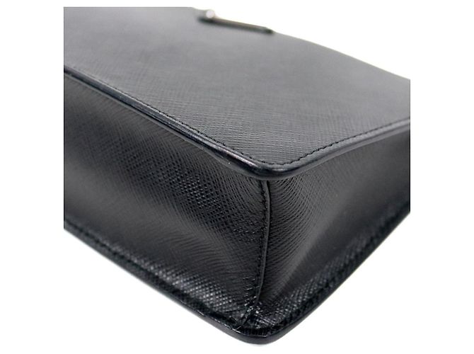 Prada Mini borsa a tracolla in Saffiano nero - vista 5