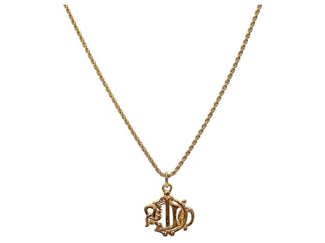 Colar Dior Emblem Gold - vista 2