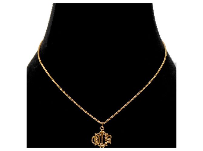 Colar Dior Emblem Gold - vista 5