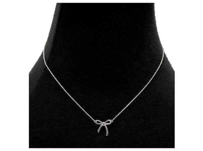 Tiffany & Co Collana a Nastro Argento - vista 5