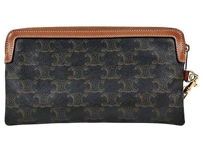 Céline Triomphe Long Pouch mit Riemen - Ansicht 3