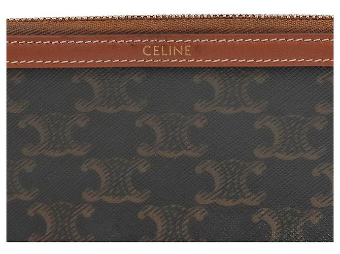 Céline Triomphe Long Pouch mit Riemen - Ansicht 5