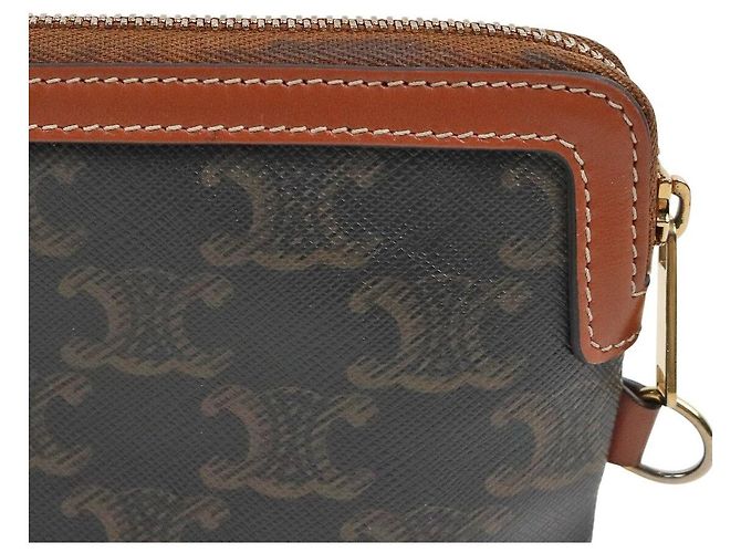 Céline Triomphe Long Pouch mit Riemen - Ansicht 6