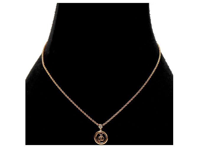 Dior Collar Cubic Round CD Gold - vista 5