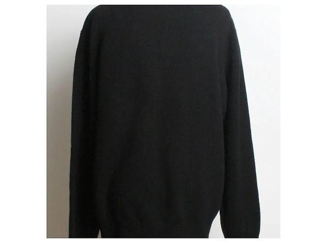 Moncler Logo Wollpullover Schwarz - Ansicht 2