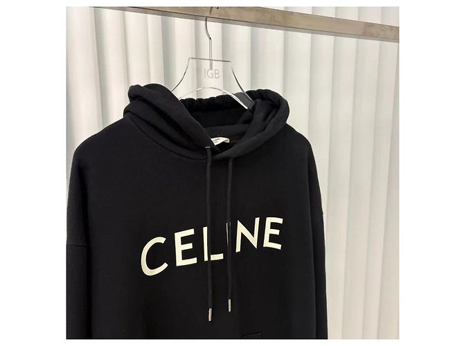 Céline Weiter Hoodie aus Baumwoll-Fleece - Ansicht 3