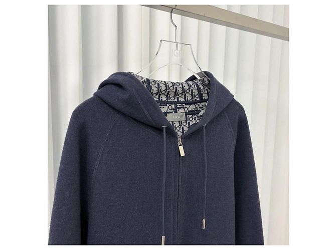 Dior Oblique Kapuzenjacke aus Kaschmir - Ansicht 3