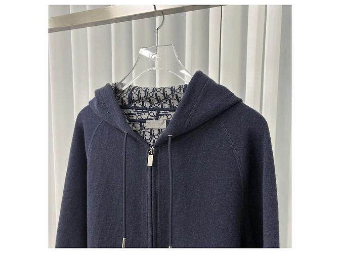 Dior Oblique Kapuzenjacke aus Kaschmir - Ansicht 4