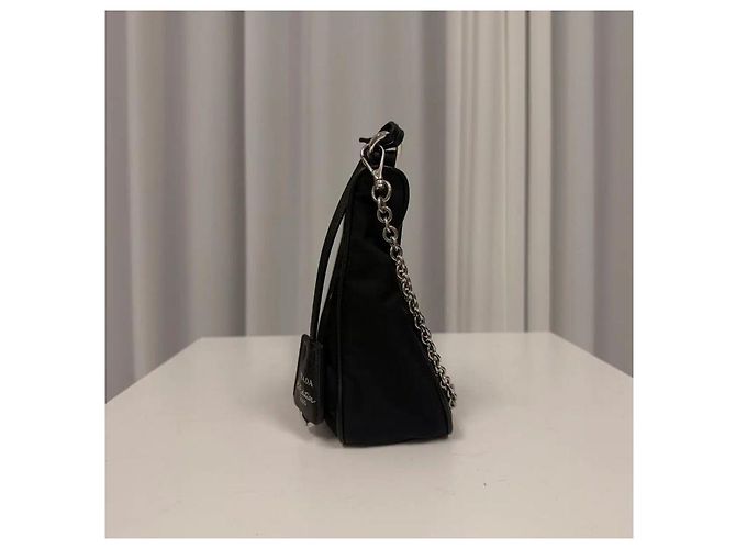 Prada Borsa Hobo in Re-Nylon Tessuto - vista 4