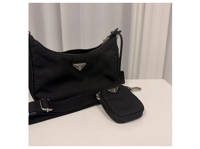 Prada Borsa Hobo in Re-Nylon Tessuto - vista 5
