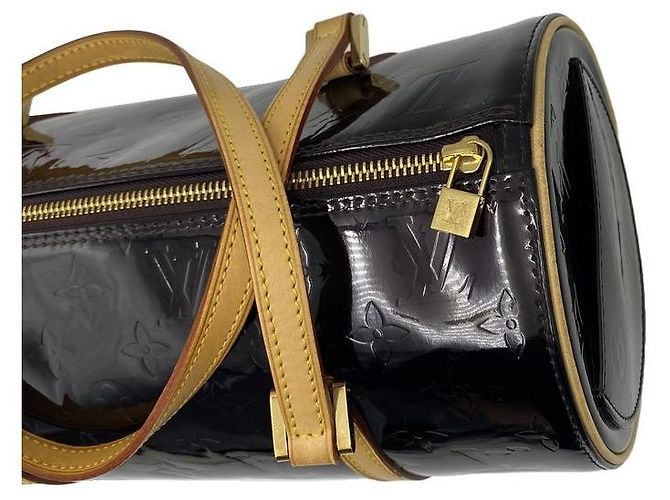 Louis Vuitton Borsa Tote Cilindrica e Borsa a Tracolla in Pelle Monogram Vernis - vista 8