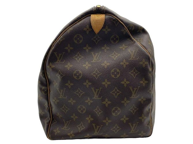 Louis Vuitton Borsa Keepall Monogram Canvas Boston Bag Tote Brown - vista 2