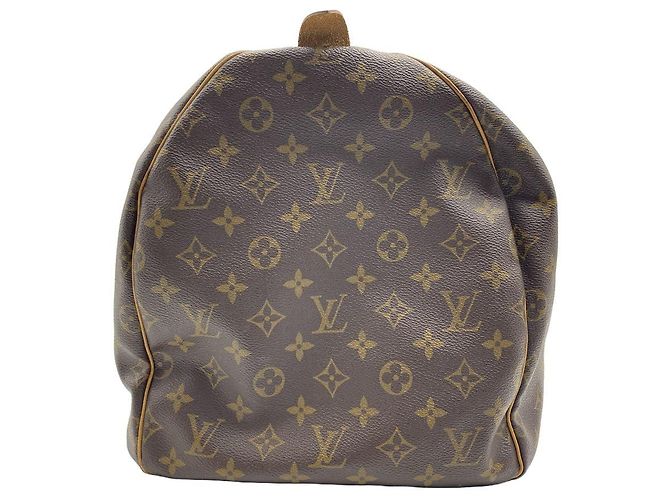 Louis Vuitton Borsa Keepall Monogram Canvas Boston Bag Tote Brown - vista 3