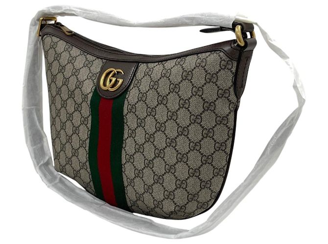 Gucci Borsa a tracolla hobo Ophidia GG Small Half Moon - vista 3