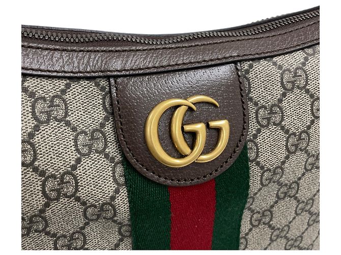 Gucci Borsa a tracolla hobo Ophidia GG Small Half Moon - vista 4