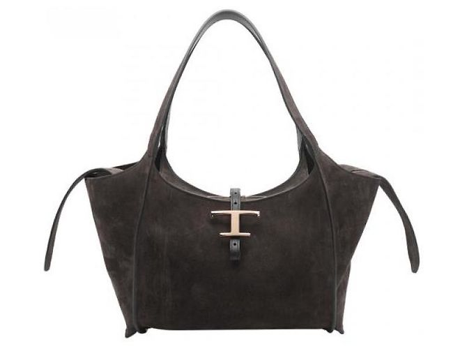 Tod's Bolsa de Ombro Pequena Timeless em Camurça - vista 3