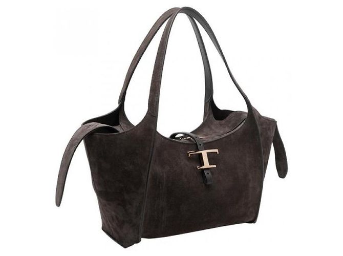 Tod's Bolsa de Ombro Pequena Timeless em Camurça - vista 4