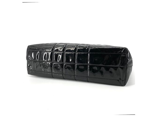 Chanel Borsa a tracolla in vernice Chocolate Bar - vista 7