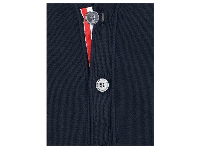 Thom Browne RWB Streifen-Intarsia-Baumwollcardigan - Ansicht 5