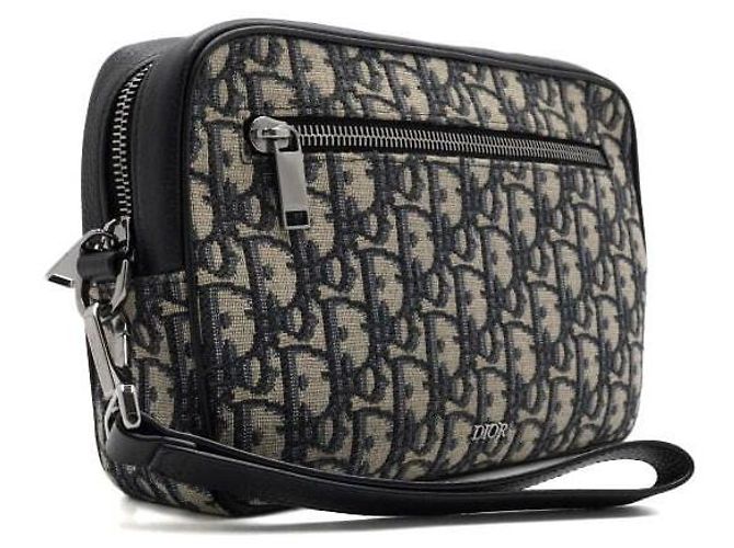 Dior Borsa Clutch con Tracolla Oblique Jacquard - vista 3
