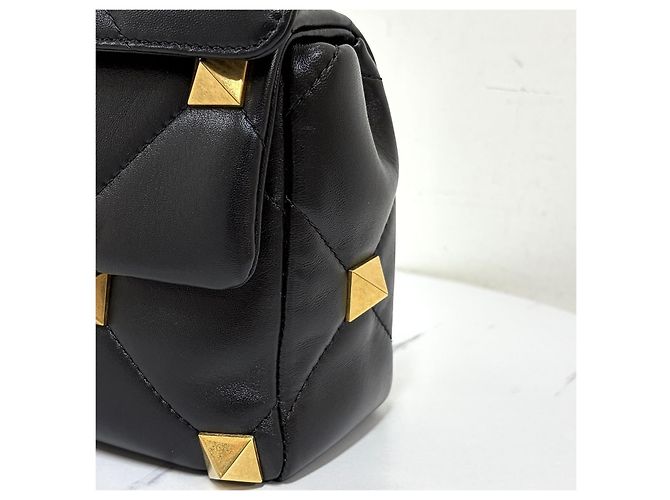 Valentino Borsa a tracolla Rockstud Chain Black - vista 10