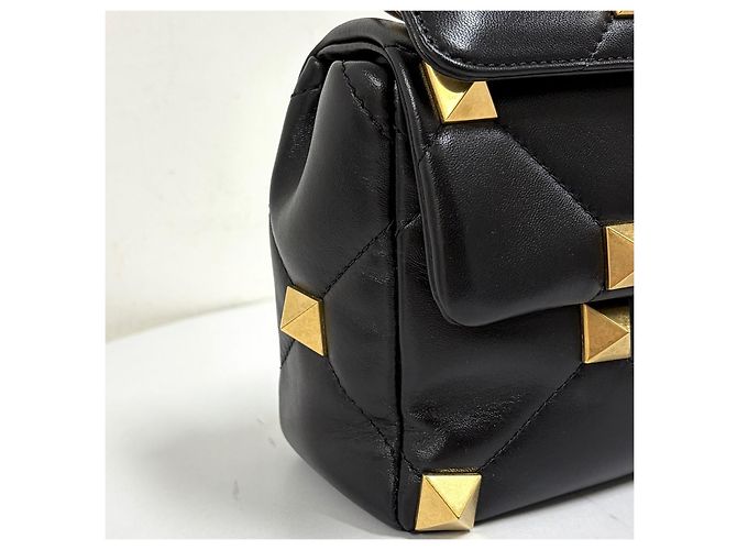 Valentino Borsa a tracolla Rockstud Chain Black - vista 11