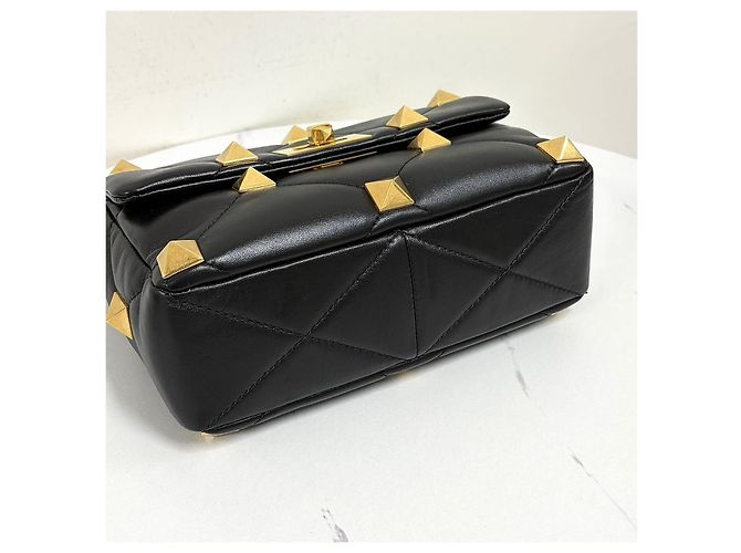 Valentino Borsa a tracolla Rockstud Chain Black - vista 12