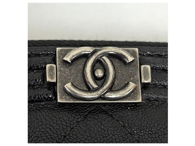 Chanel Clutch Boy Nera Large - vista 7