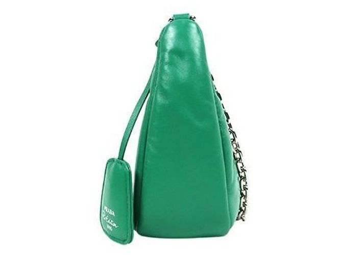 Prada Borsa a Tracolla Multi Hobo Re-edition Padding Verde - vista 2