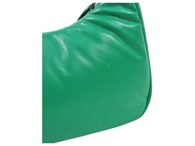 Prada Borsa a Tracolla Multi Hobo Re-edition Padding Verde - vista 7