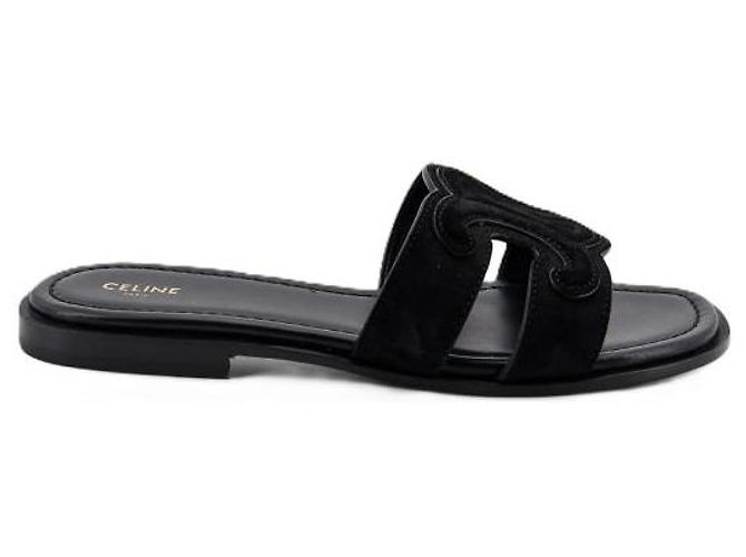 Céline MULE TRIOMPHE IN VITELLO SCAMOSCIATO - vista 3