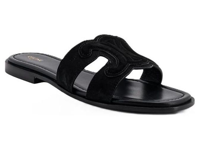 Céline MULE TRIOMPHE IN VITELLO SCAMOSCIATO - vista 4