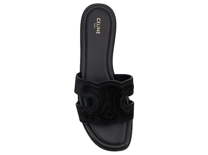 Céline MULE TRIOMPHE IN VITELLO SCAMOSCIATO - vista 7