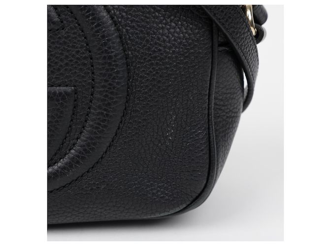 Gucci Borsa a tracolla in pelle Disco Soho Nera - vista 3