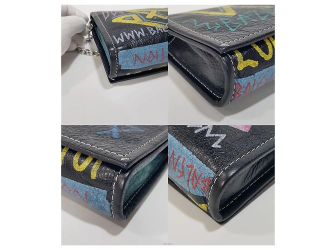 Balenciaga Borsa a tracolla con catena Graffiti Bazaar - vista 6
