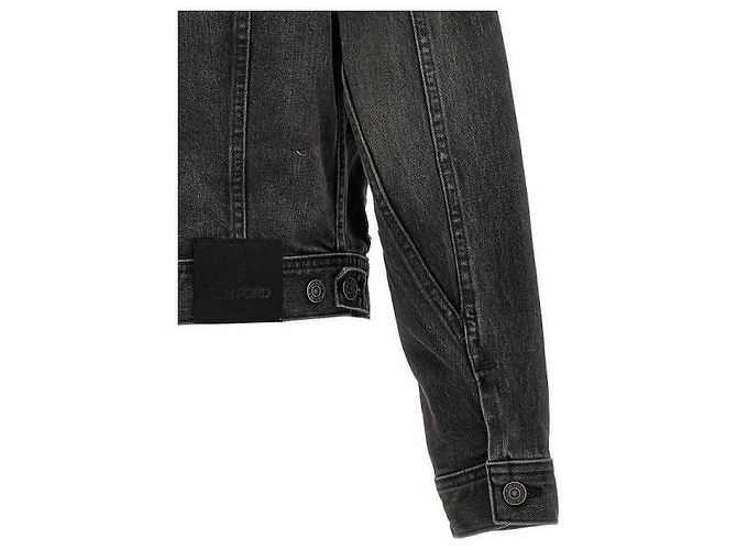 Giacca di jeans nera Tom Ford - vista 6