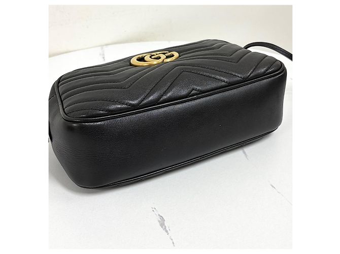 Gucci Picca borsa a tracolla e crossbody con catena nera - vista 10