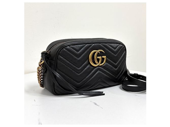 Gucci Picca borsa a tracolla e crossbody con catena nera - vista 3