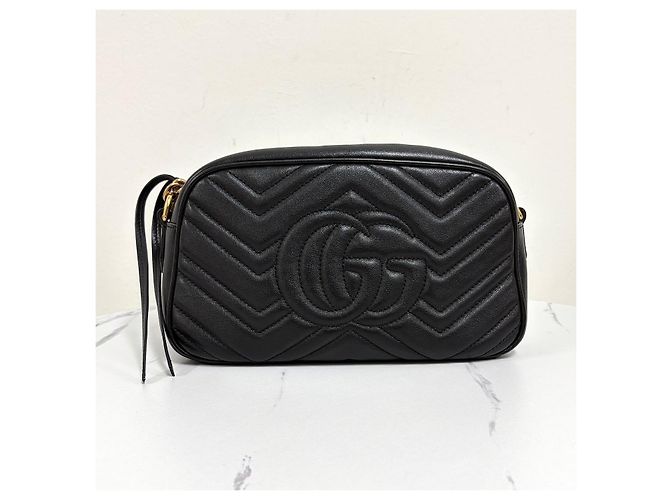Gucci Picca borsa a tracolla e crossbody con catena nera - vista 4