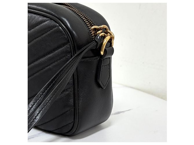 Gucci Picca borsa a tracolla e crossbody con catena nera - vista 7