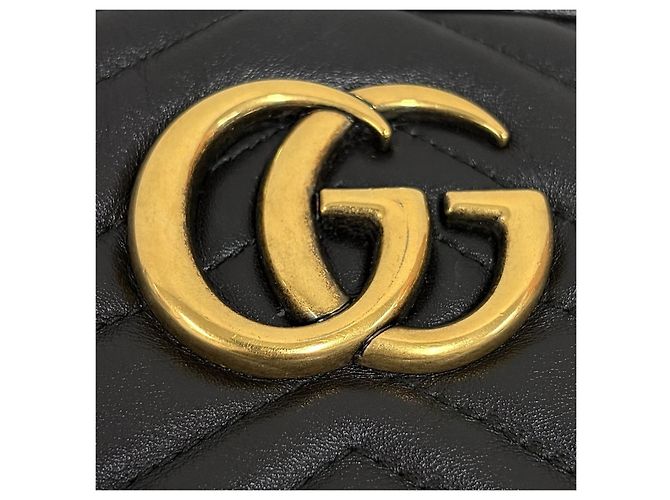 Gucci Picca borsa a tracolla e crossbody con catena nera - vista 9