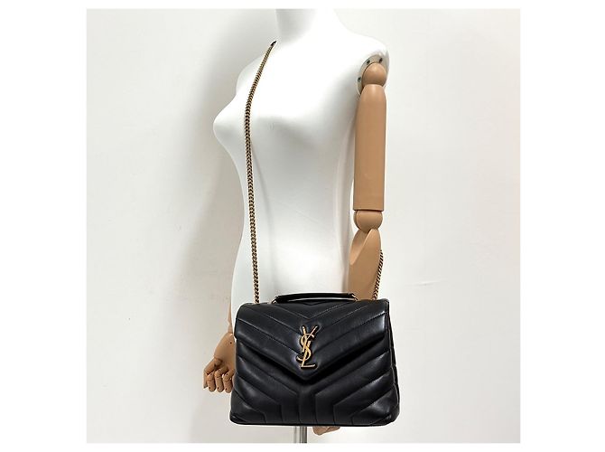 Autre Marque Borsa a tracolla Lulu Monogram Matelassé Small Black - vista 2