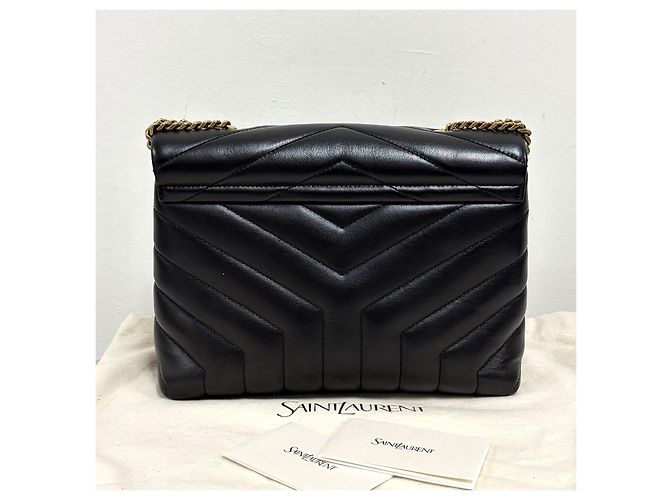 Autre Marque Borsa a tracolla Lulu Monogram Matelassé Small Black - vista 4
