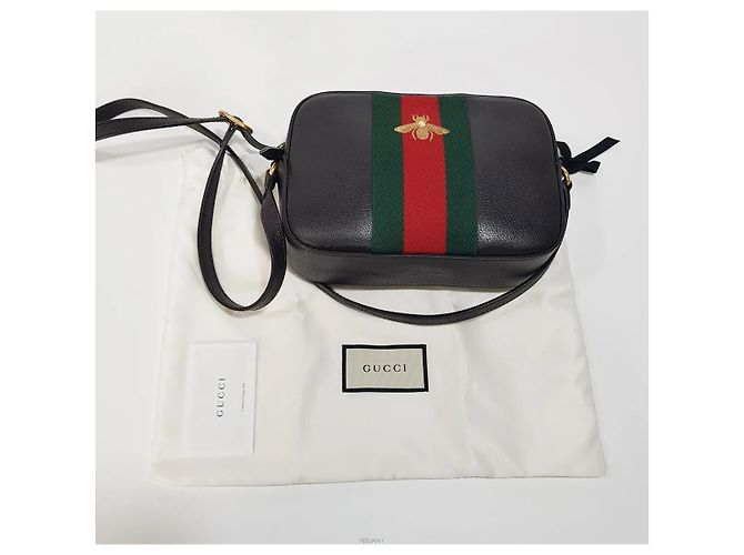 Gucci Borsa a tracolla con ricamo ape - vista 10