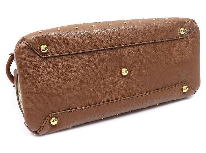 Burberry Brown House Check Stud Medium Banner Tote Bag - Ansicht 4