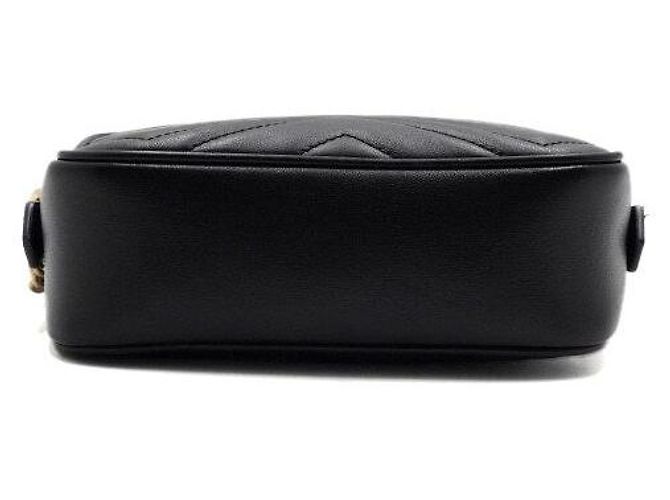 Gucci Mini borsa a tracolla matelassé nera con catena - vista 9