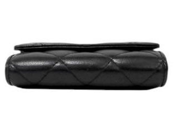 Chanel Tarjetero chapado en oro negro - vista 4