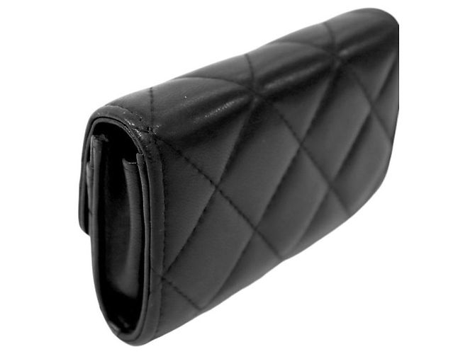 Chanel Tarjetero chapado en oro negro - vista 8