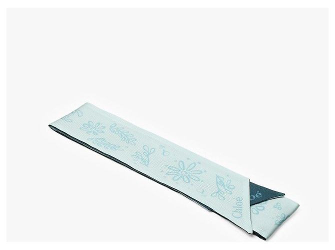Chloé Sciarpa Skinny in seta Twill Bando - vista 4