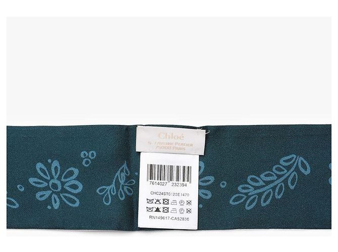 Chloé Sciarpa Skinny in seta Twill Bando - vista 8